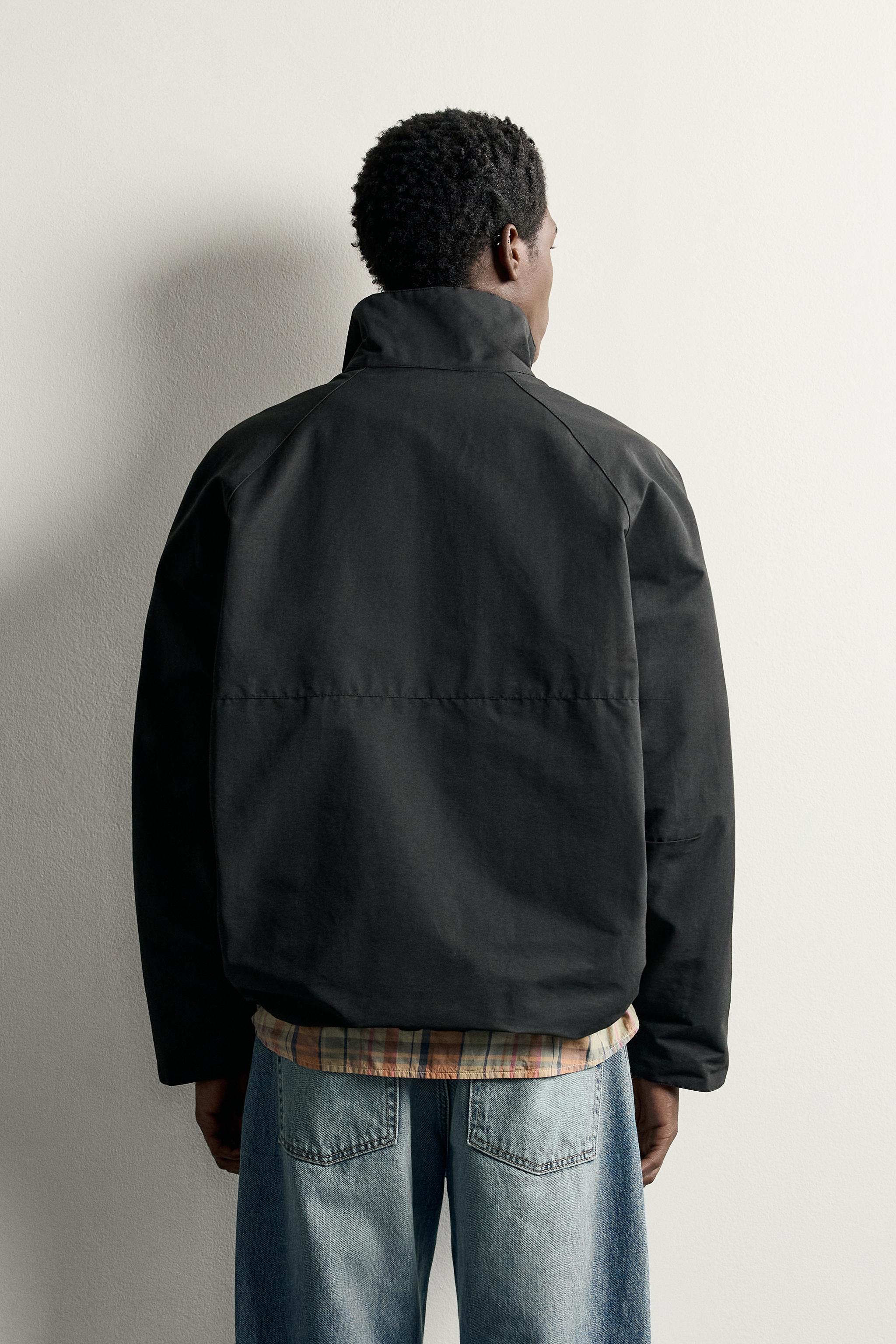 BLOUSON TECHNIQUE CONTRASTE DÉPERLANT